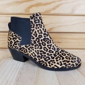 Cole Haan 6 US Gia Calf Hair Leopard Grandseries Chelsea Bootie Boots W18624 NEW